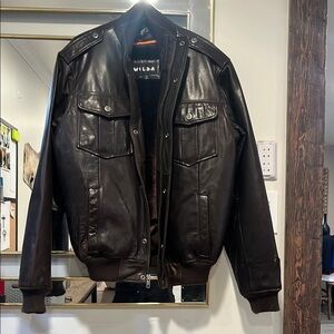 Wilda Men's Brown Leather Jacket